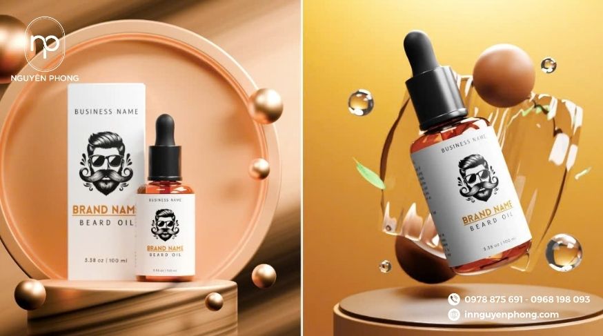 Tem dán mỹ phẩm in logo thương hiệu